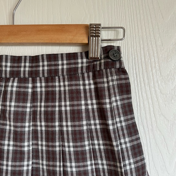 Aerie pleated plaid mini skirt, Size Small - Picture 5 of 7